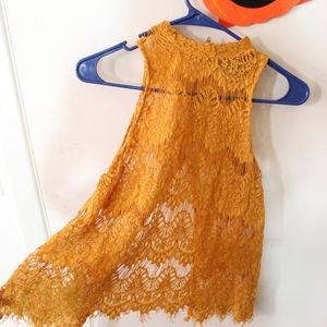 Vintage Design Mustard Yellow Tank Fancy